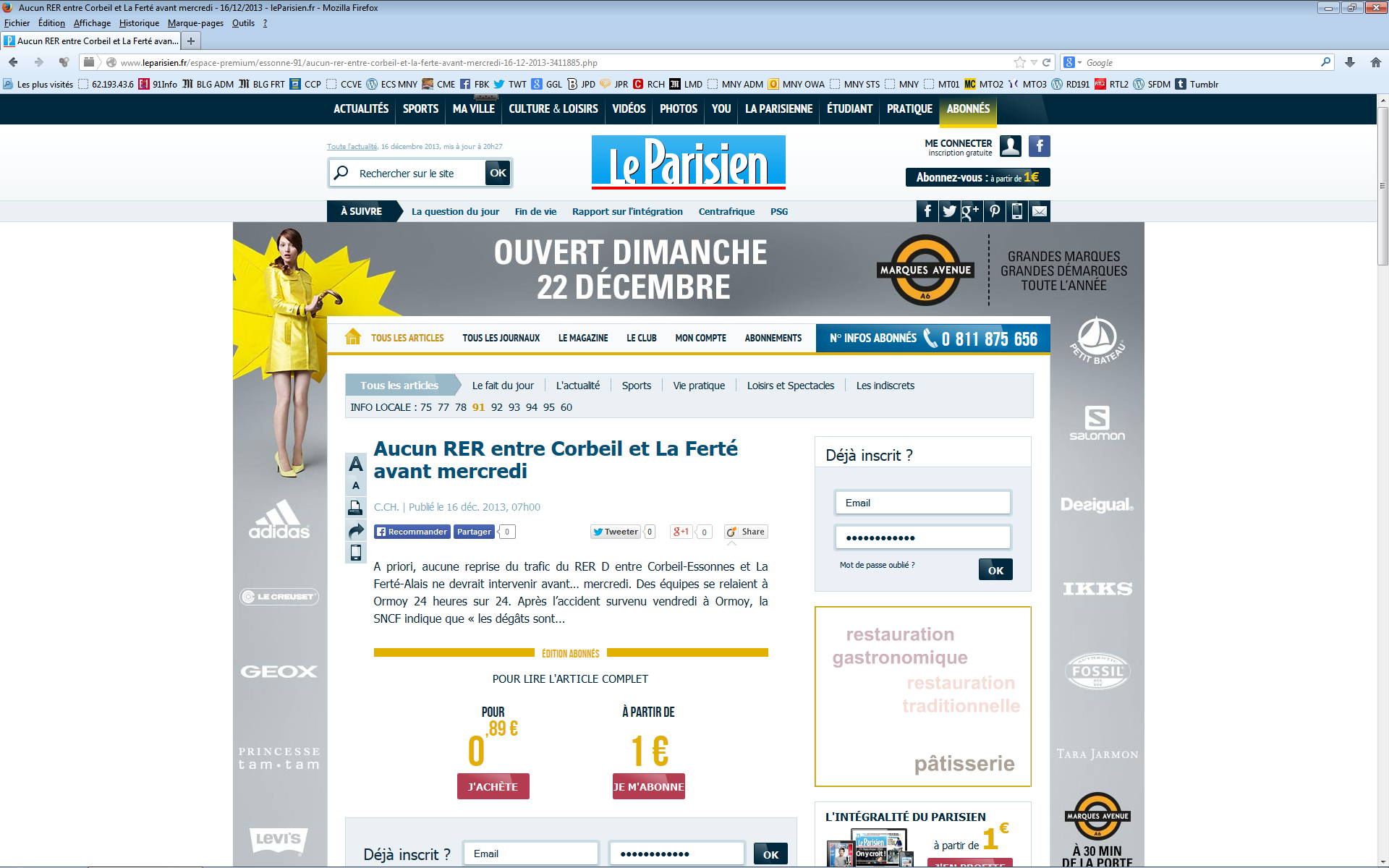 IMAGE LeParisien 16Dec2013