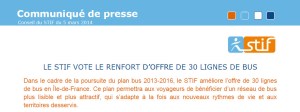 Image CP STIF renfort de bus 5 mars 2014