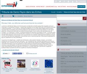 Image tribune Denis Payre Les Echos 11 avril 2014