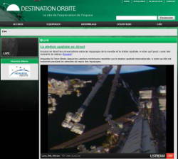 Cliquer pour ouvrir la page Image vue ISS