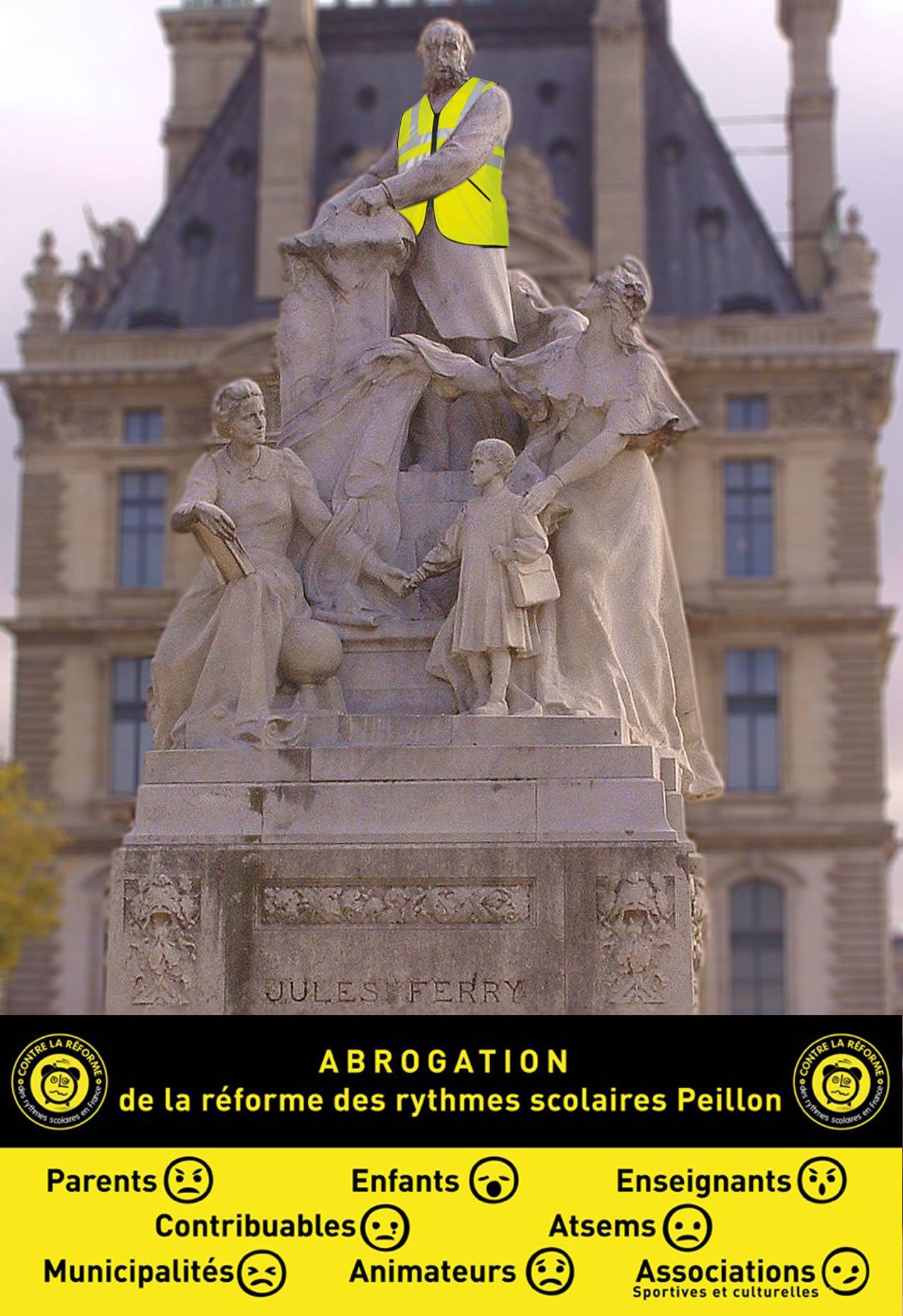 Jules Ferry endose le gilet jaune