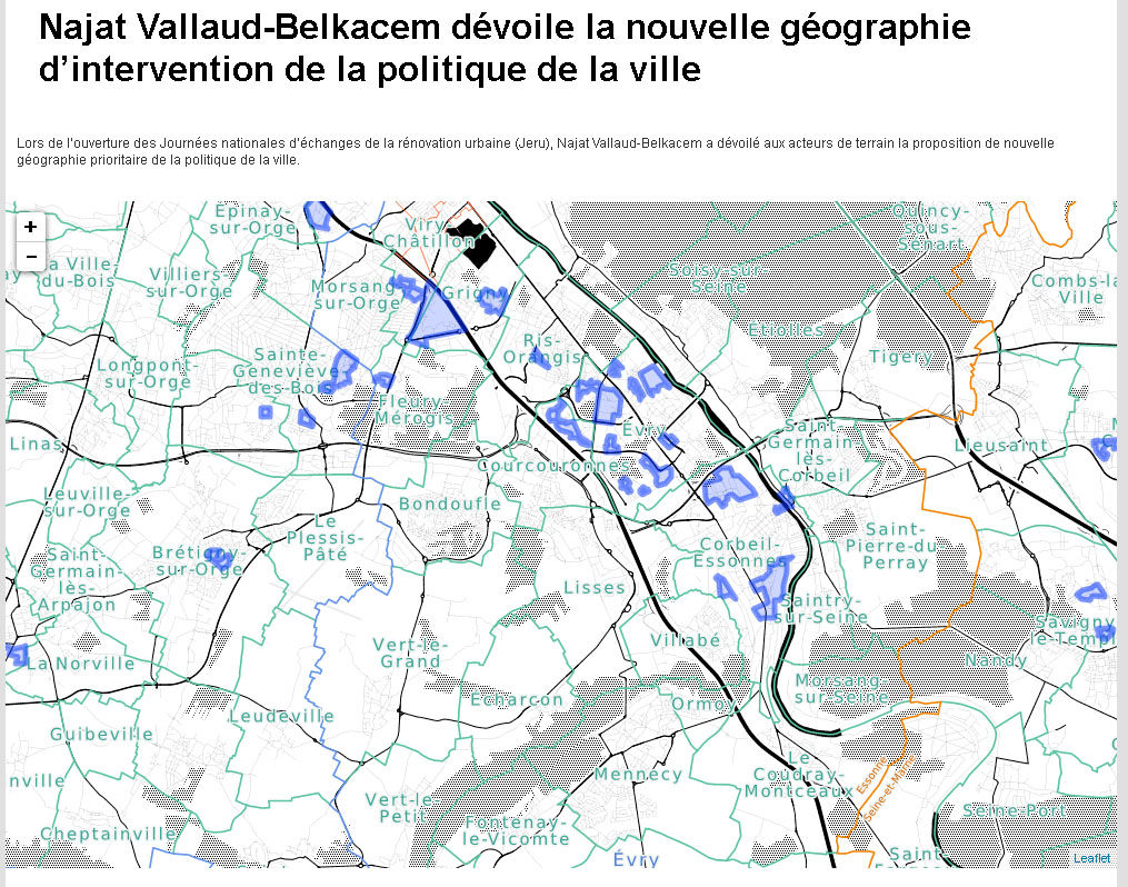 Carte quartiers sensibles