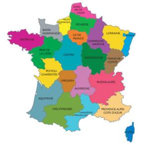 Image carte des regions