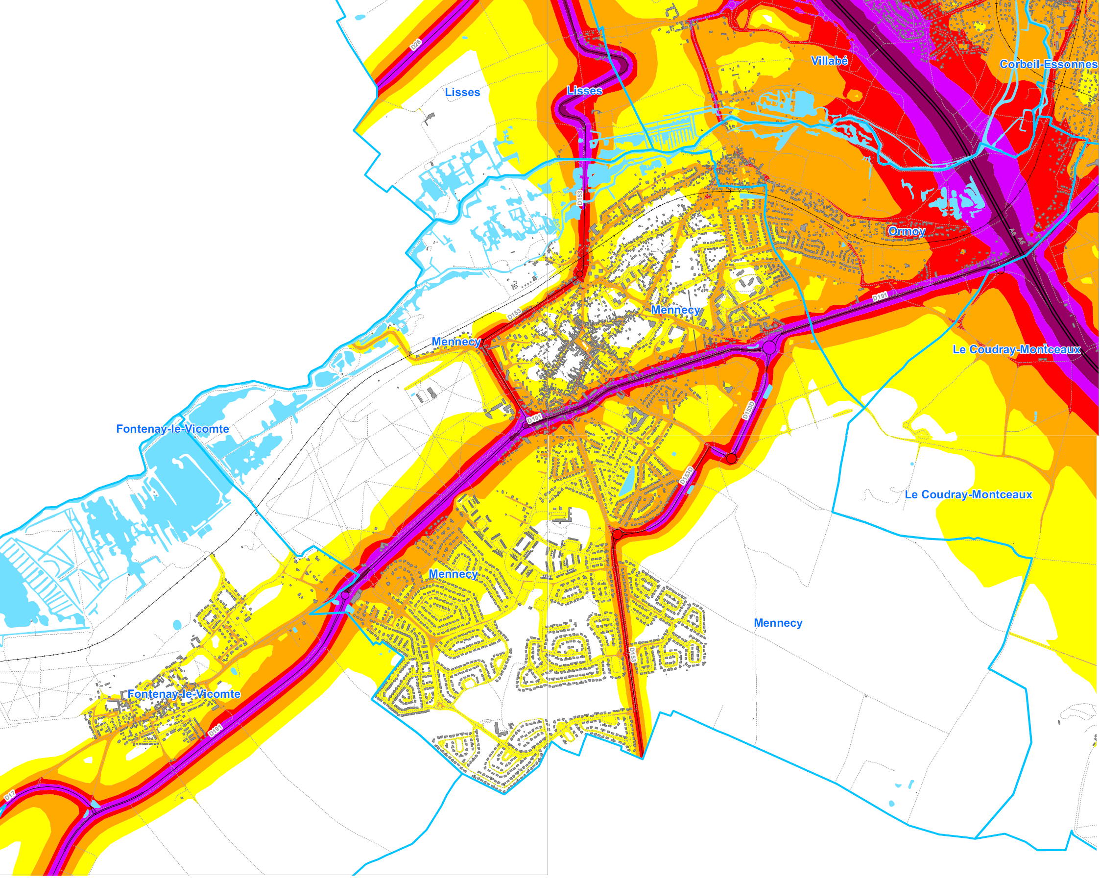 Bruit routier mennecy