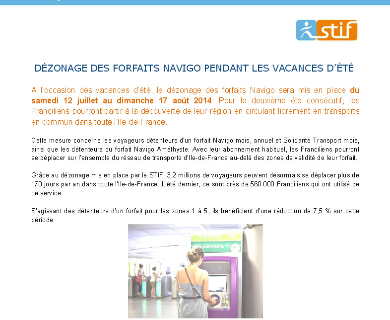 CP STIF 10 juillet 2014