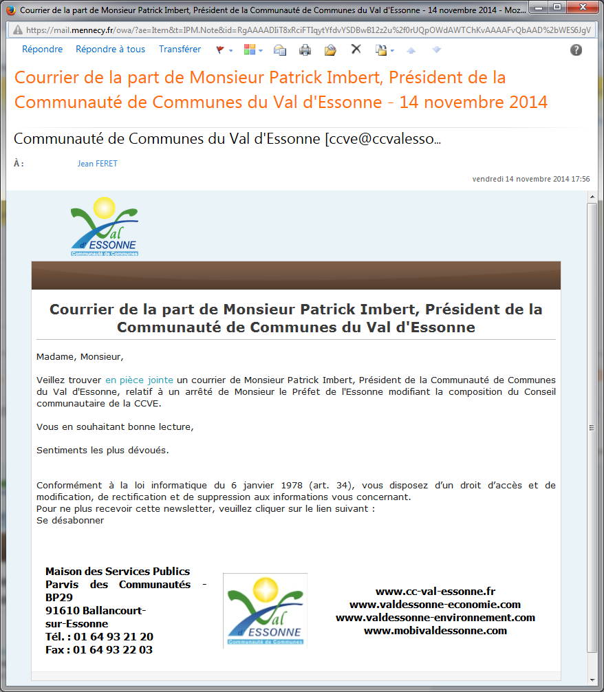 Image courrier CCVE 14 nov 2014