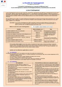 calcul taxe amenagement