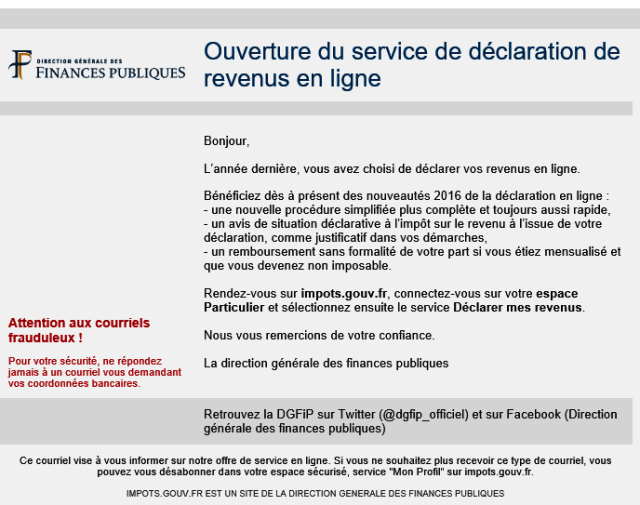 image courrier finances IR