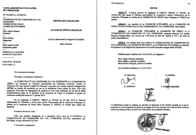 Cliquer pour ouvrir le PDF image delib rejet recours PC SFDM