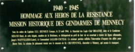 plaque gendarmerie Mennecy
